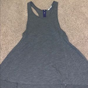american eagle grey tank with zipper